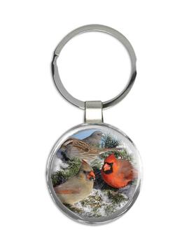 Cardinal : Gift Keychain Bird Nature Animal Christmas Watching Winter