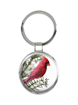Cardinal : Gift Keychain Bird Nature Animal Watching Winter Christmas