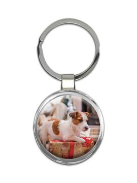 Russell Terrier Present : Gift Keychain Dog Pet Animal Puppy Christmas Funny Cute