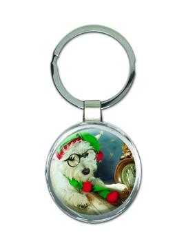 Maltese Christmas : Gift Keychain Dog Pet Animal Puppy Cute Funny