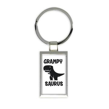 GRAMPY Saurus : Gift Keychain Birthday Dinosaur T Rex cute Family Grandpa