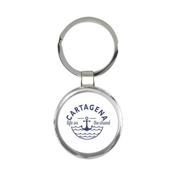 Cartagena Life on the Strand : Gift Keychain Beach Travel Souvenir Colombia