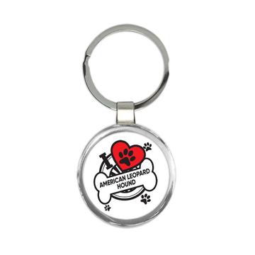 American Leopard Hound: Gift Keychain Dog Breed Pet I Love My Cute Puppy Dogs Pets Decorative
