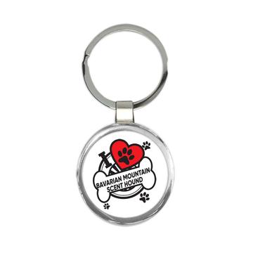 Bavarian Mountain Scent Hound: Gift Keychain Dog Breed Pet I Love My Cute Puppy Dogs Pets Decorative
