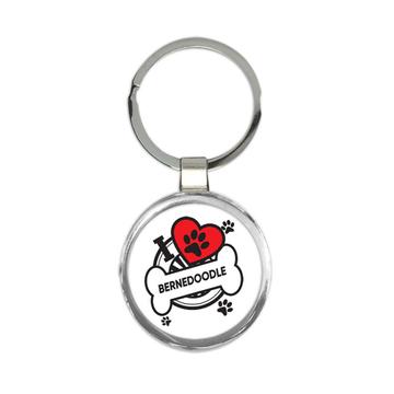 Bernedoodle: Gift Keychain Dog Breed Pet I Love My Cute Puppy Dogs Pets Decorative