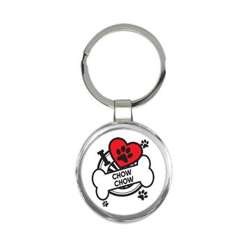 Chow Chow: Gift Keychain Dog Breed Pet I Love My Cute Puppy Dogs Pets Decorative
