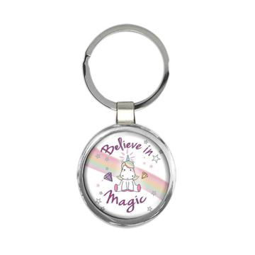 Believe in Magic : Gift Keychain Unicorn Diamond Girl Cute For Girls Teens