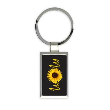 Sunflower Mom : Gift Keychain Flower Floral Yellow Decor For Her Feminine Woman Women