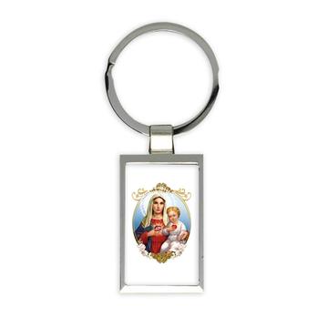 Our Lady Of Sorrows : Gift Keychain Sagrado Corazon Baby Jesus Catholic Christian Dolores
