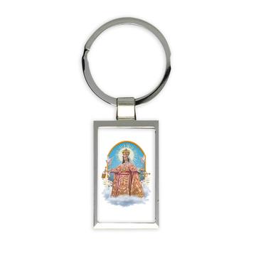 Our Lady Of Mercy : Gift Keychain Mercedes Catholic Church Saint Christian Doves Flower