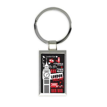 London England touristic Places : Gift Keychain
