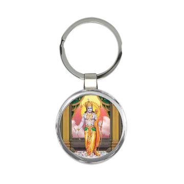 Rama Vintage Poster : Gift Keychain Hindu God Lord Indian Devotional Art For Home Decor Religion