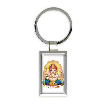 Ganesh Hindu : Gift Keychain Indian God Ganpati Home Wall Decor Good Luck Prosperity