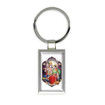 Krishna Hinduism : Gift Keychain Hindu Religious Art God Vintage India Devotional