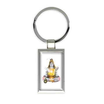 Shiva : Gift Keychain Hindu Style Indian Devotional Print Wall Poster Home Hinduism