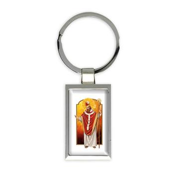 Saint Boniface : Gift Keychain Catholic Religious