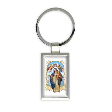 Nuestra Senora de la Luz : Gift Keychain Our Lady of Light Saint Catholic Religious