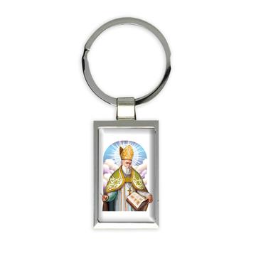 Saint Irineus : Gift Keychain Catholic Religious