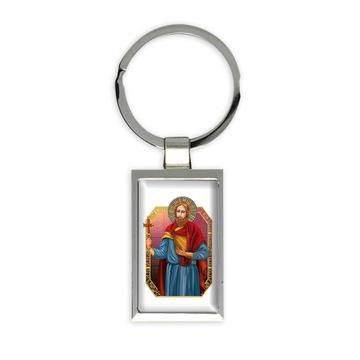 Saint Alban : Gift Keychain Catholic Religious
