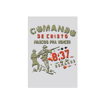 Comando de Cristo : Gift Poster Militar Evangelico Christian