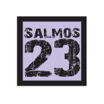 Salmos 23 : Gift Poster Christian Evangelical Catholic Portuguese