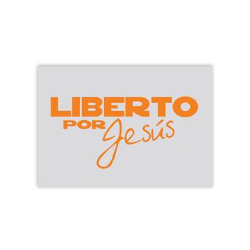 Liberto por Jesús : Gift Poster Christian Evangelical Spanish Taza Espanol Catolica
