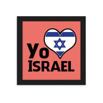 Yo Amo Israel : Gift Poster Bandera Judio Espanol Spanish Jewish