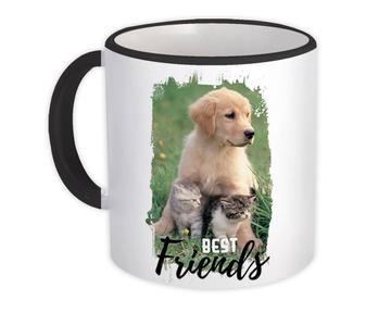 Golden Retriever Cats : Gift Mug Best Friends Dog Cute Pet Animal Puppy