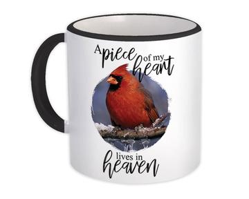 Cardinal Snow : Gift Mug Bird Grieving Lost Loved One Grief Healing Rememberance