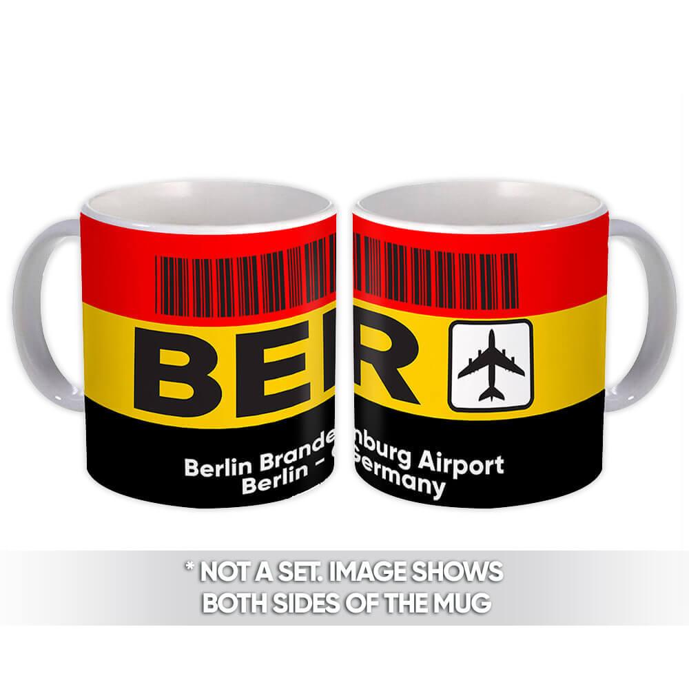 Gift Mug : Germany Berlin Brandenburg Airport BER Travel Airline Pilot AIRPORT