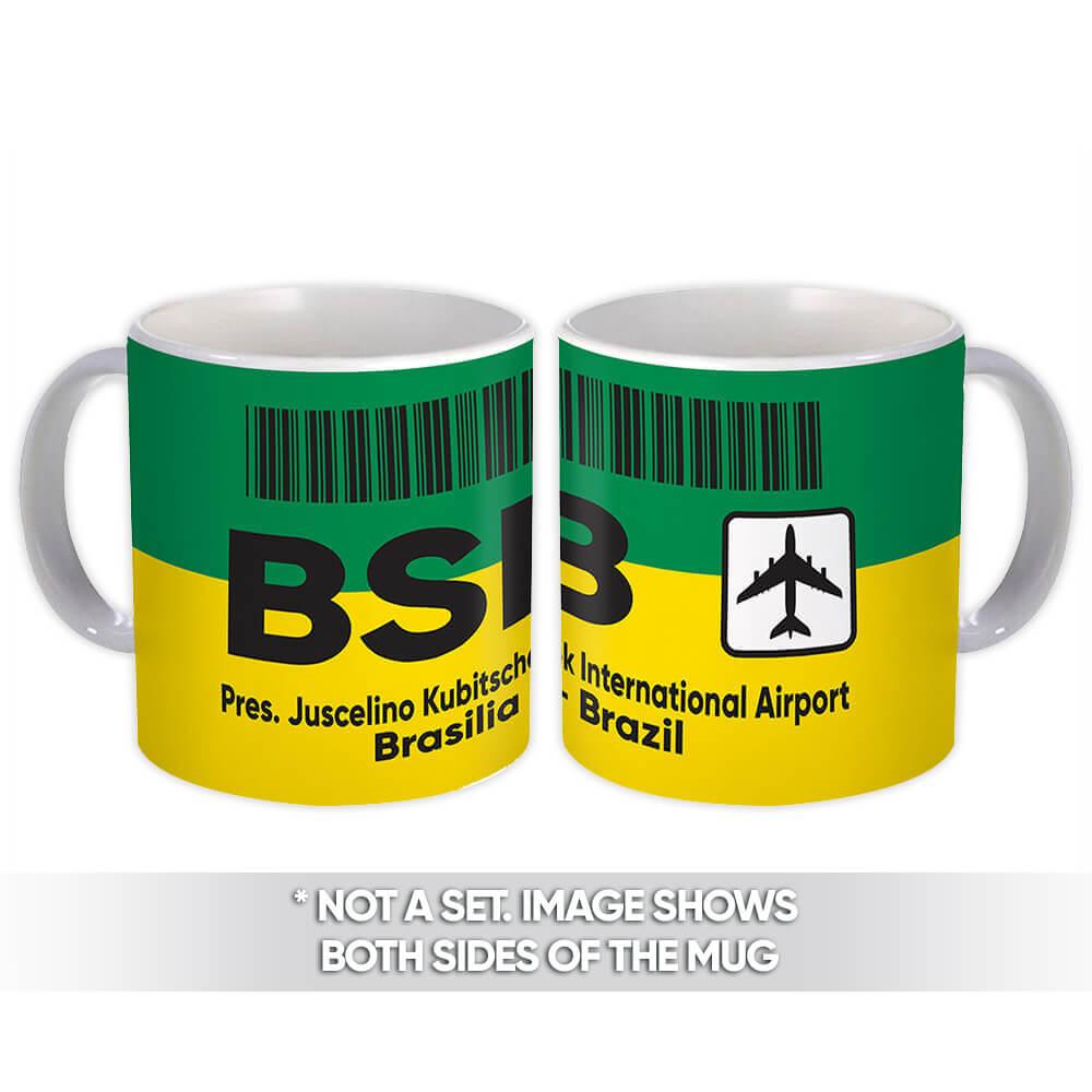 Gift Mug : Brazil Airport Brasilia BSB Brasil Travel Airline Pilot AIRPORT