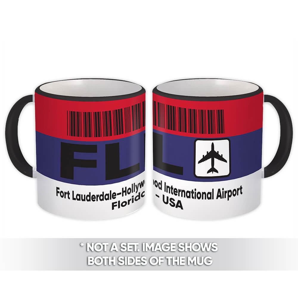 Gift Mug : USA Fort Lauderdale Airport Florida FLL Travel Airline Pilot AIRPORT