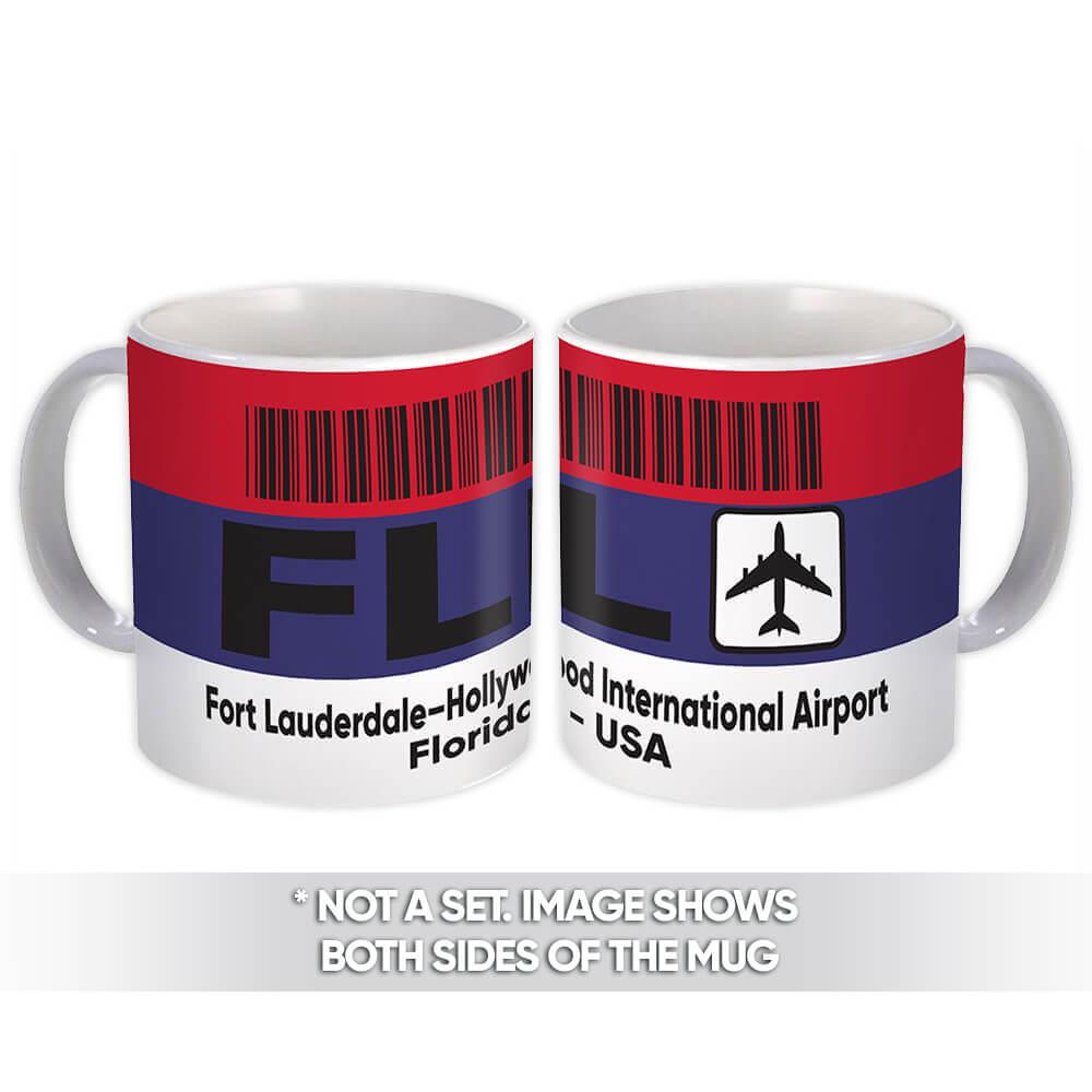 Gift Mug : USA Fort Lauderdale Airport Florida FLL Travel Airline Pilot AIRPORT