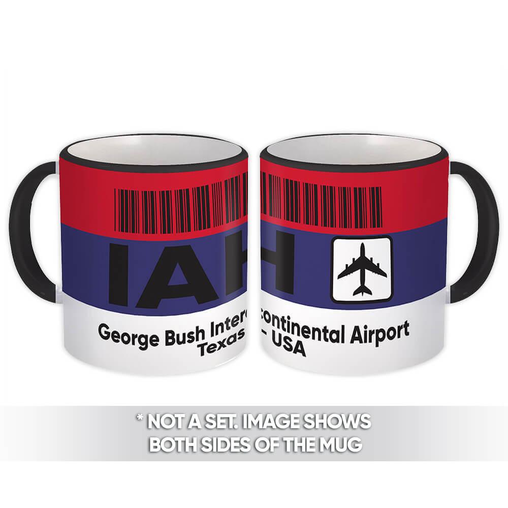 Gift Mug : USA George Bush Airport Texas IAH Travel Airline Pilot AIRPORT