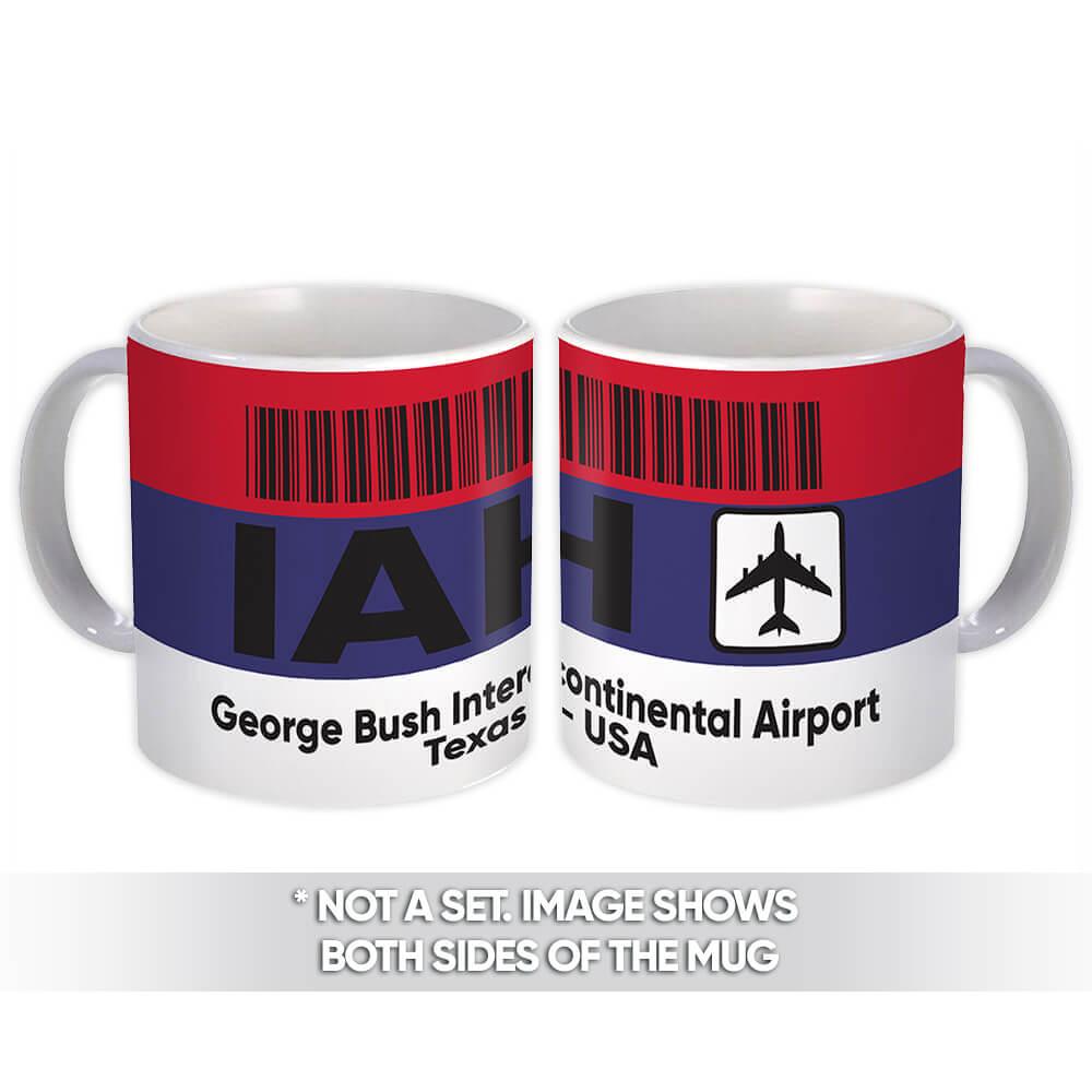 Gift Mug : USA George Bush Airport Texas IAH Travel Airline Pilot AIRPORT