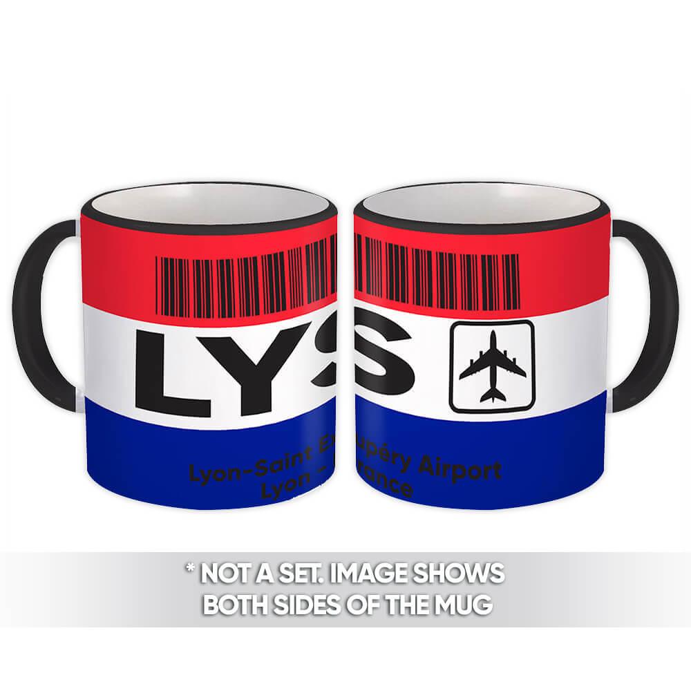 Gift Mug : France Lyon Saint Exupéry Airport LYS Travel Airline Pilot AIRPORT