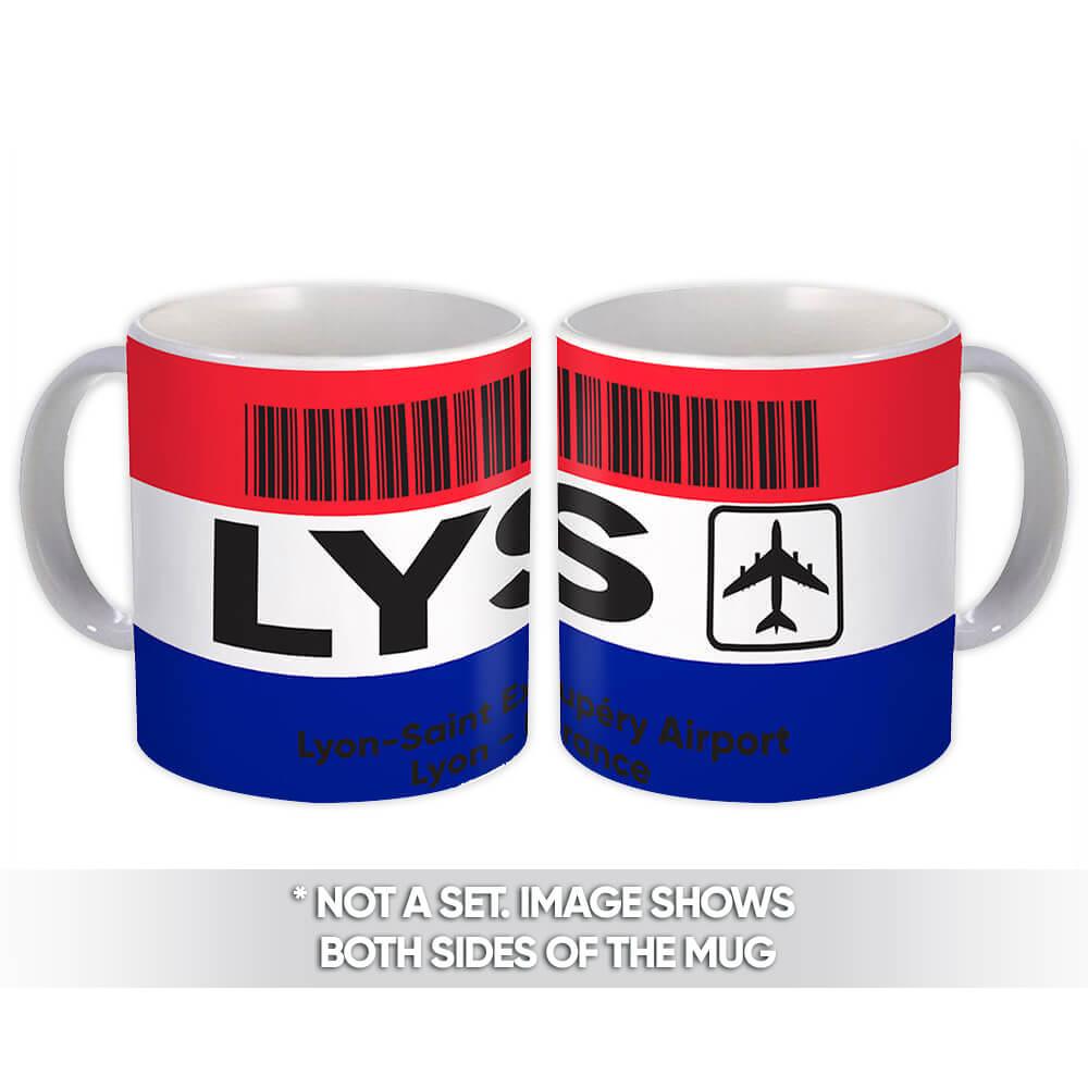 Gift Mug : France Lyon Saint Exupéry Airport LYS Travel Airline Pilot AIRPORT