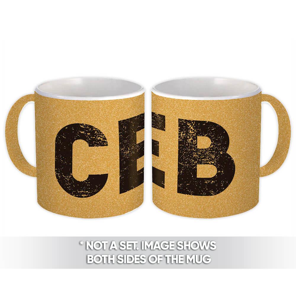 Gift Mug : Philippines Mactan-Cebu Airport CEB Airline Travel Pilot AIRPORT