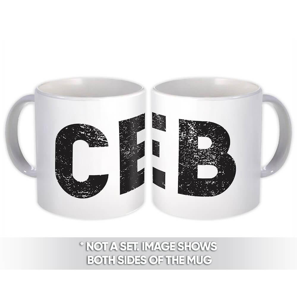 Gift Mug : Philippines Mactan-Cebu Airport CEB Airline Travel Pilot AIRPORT