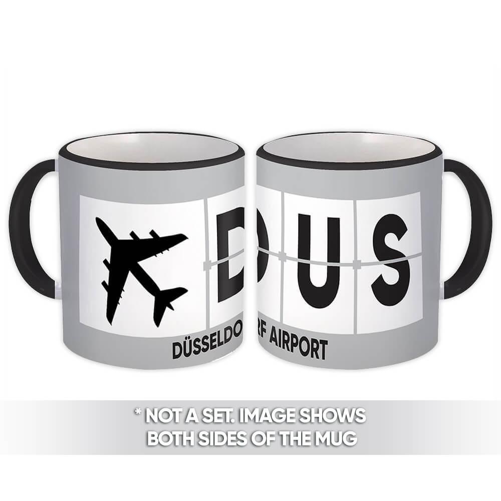 Gift Mug : Germany Düsseldorf Airport DUS Airline Travel Pilot AIRPORT