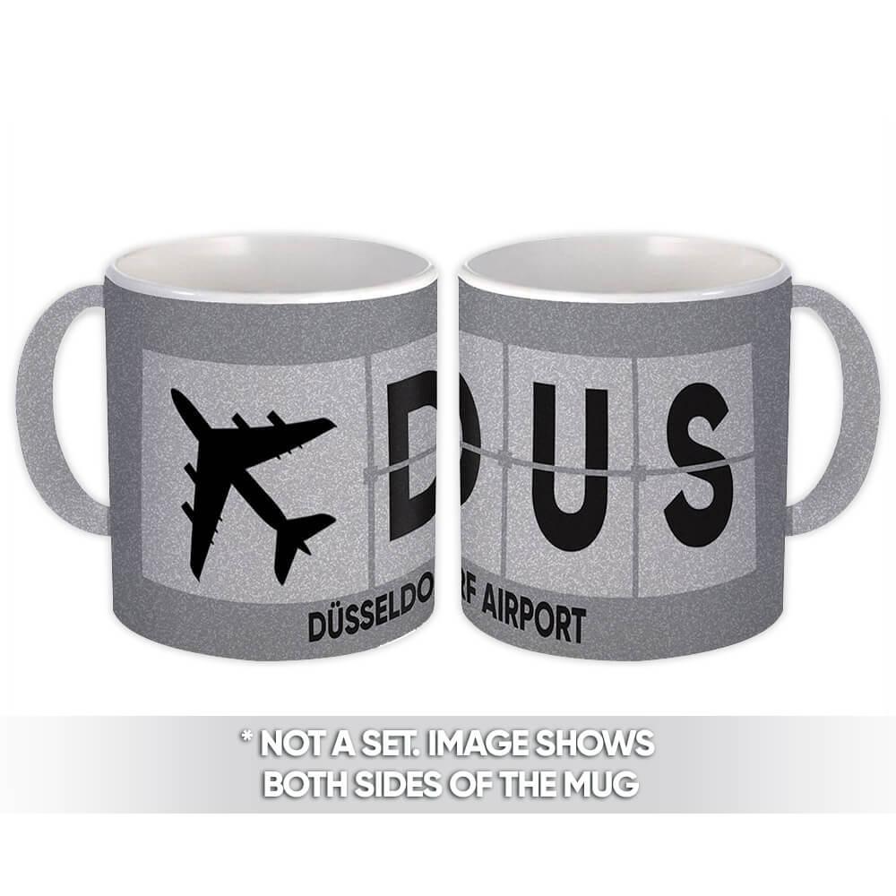 Gift Mug : Germany Düsseldorf Airport DUS Airline Travel Pilot AIRPORT