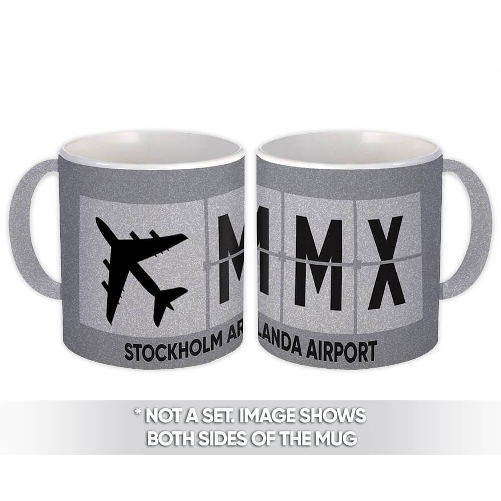 Gift Mug : Sweden Malmö Airport MMX Airline Travel Pilot AIRPORT