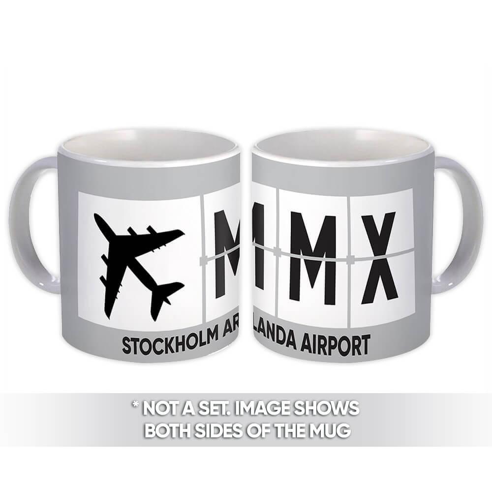 Gift Mug : Sweden Malmö Airport MMX Airline Travel Pilot AIRPORT