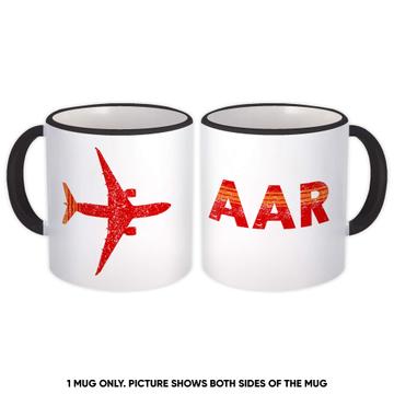 Denmark Aarhus Airport Tirstrup AAR : Mug Airline Travel Crew Gift AIRPORT