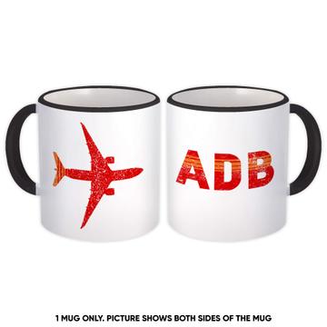 Turkey Izmir Adnan Menderes Airport ADB : Gift Mug Travel Airline Pilot AIRPORT