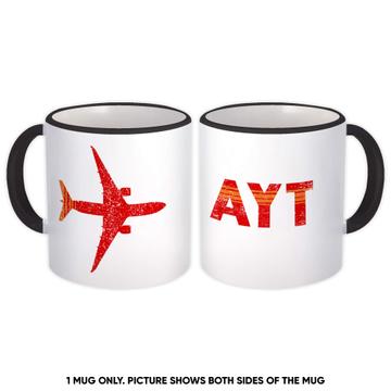 Turkey Antalya Airport AYT : Gift Mug Travel Airline Pilot AIRPORT