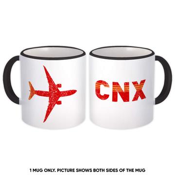 Thailand Chiang Mai Airport CNX : Gift Mug Travel Airline Pilot AIRPORT