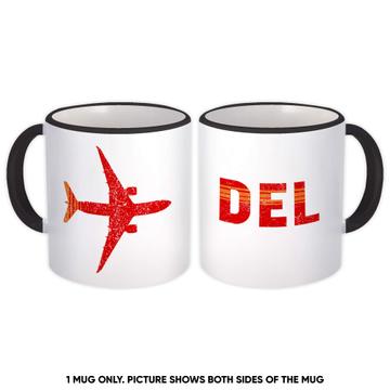 India Indira Gandhi Airport Delhi DEL : Gift Mug Travel Airline Pilot AIRPORT
