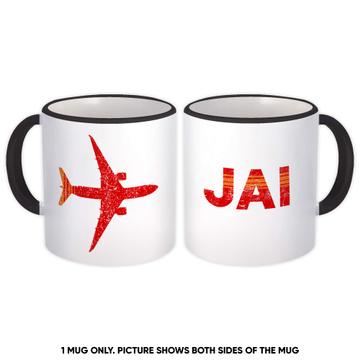 India Jaipur Airport JAI : Gift Mug Travel Airline Pilot AIRPORT