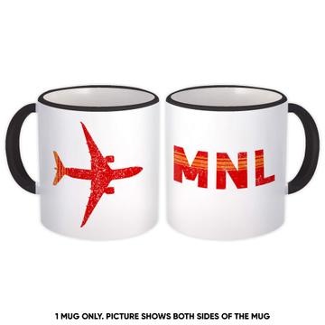 Philippines Ninoy Aquino Airport Manila MNL : Gift Mug Travel Airline Pilot